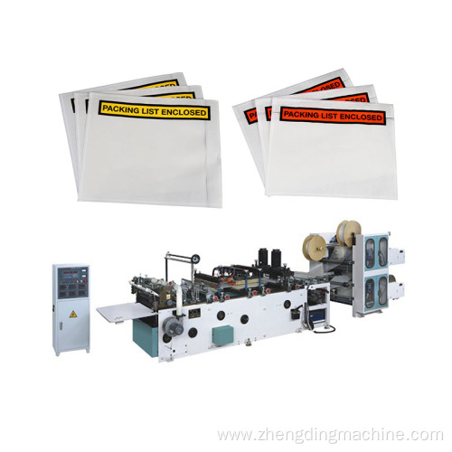 self adhesive invoice enclosed envelope making machine